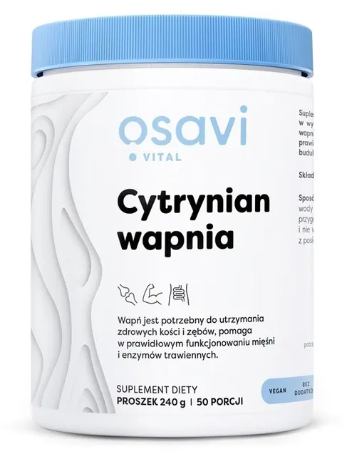 Osavi Cytrynian Wapnia proszek 240 g