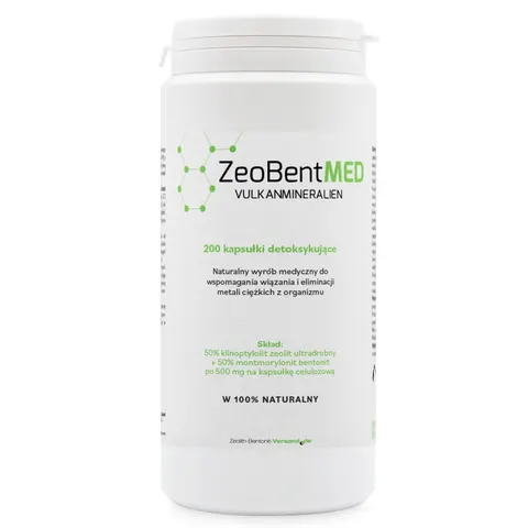 ZEOBENTMED Mikronizowany Zeolit i Bentonit Detox (200 kaps.)