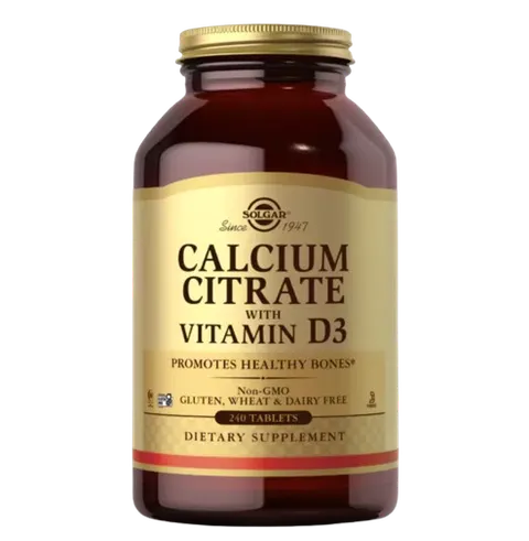 SOLGAR Calcium Citrate with Vitamin D3 (240 tabl.)