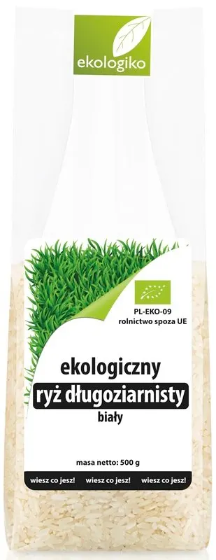 Ryż biały długoziarnisty BIO 500 g EKOLOGIKO