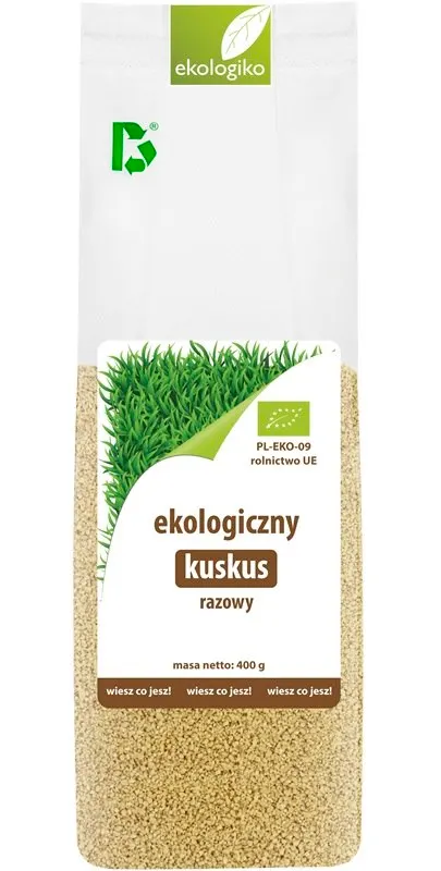 Kuskus pełnoziarnisty BIO 400 g EKOLOGIKO