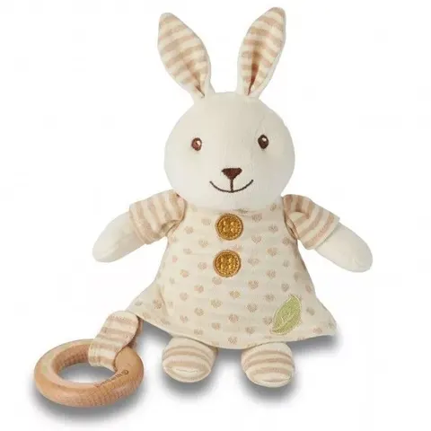 Bawełniany przytulak - króliczek od 0m-ca (21cm) fsc & gots EVEREARTH