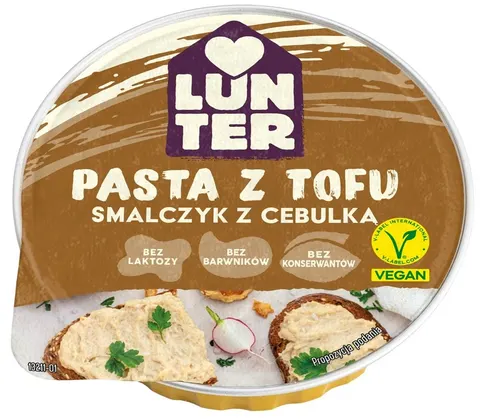 Pasta z tofu smalczyk z cebulką 75 g LUNTER