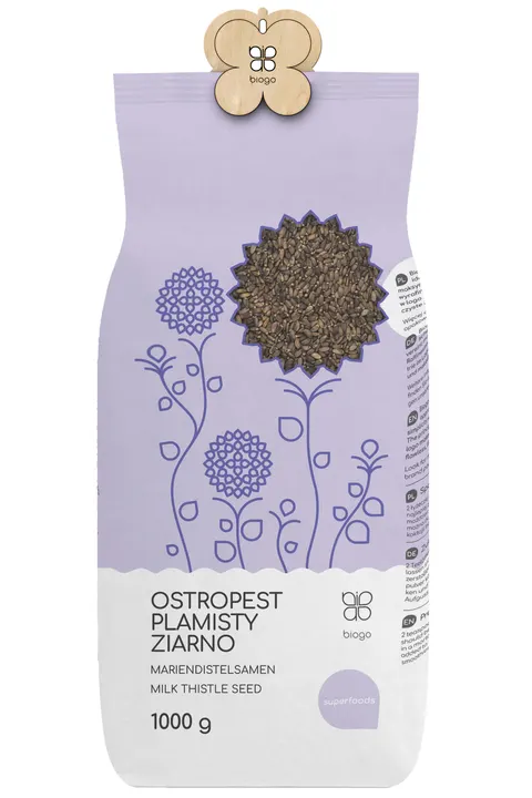 Ostropest plamisty ziarno 800 g BIOGO