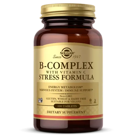 SOLGAR B-Complex with Vitamin C Stress Formula (100 tabl.)