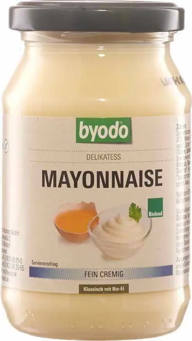 Majonez 80% tłuszczu bez glutenu BIO 250 ml Byodo DATA: 10-2026