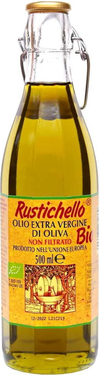 OLIWA Z OLIWEK EXTRA VIRGIN NIEFILTROWANA BIO 500 ml - RUSTICHELLO DATA: 10-2026