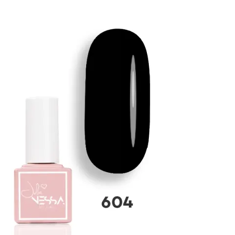 Lakier hybrydowy NessaUV lac 604 Perfect Black 8 ml