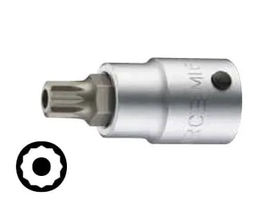 Klucz wpustowy (nasadka) 3/4'' Spline (XZN) M18 z otworem Force