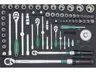 Kpl. nasadek 1/4" 3/8" 1/2" oraz kluczy dynamometrycznych 10-200Nm 65szt. narzędzi we wkładce