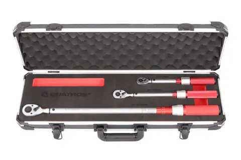 Zestaw 3 kluczy dynamometrycznych 5-330Nm w walizce Quatros QS59000