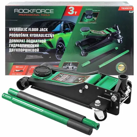Podnośnik hydrauliczny przesuwny 3T niskoprofilowy Rockforce