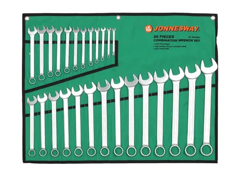 Zestaw 26 szt. kluczy płasko-oczkowych 6-32mm Jonnesway