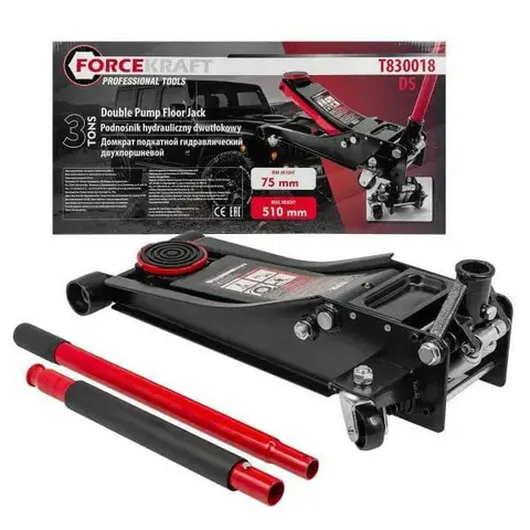 Podnośnik hydrauliczny przesuwny 3T niskoprofilowy Forcekraft