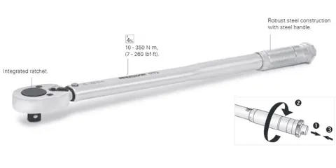 Klucz dynamometryczny 1/2" 42-210 Nm Matador