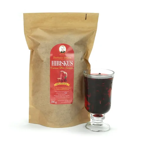 Herbata z kwiatów hibiskusa, susz – 200 g