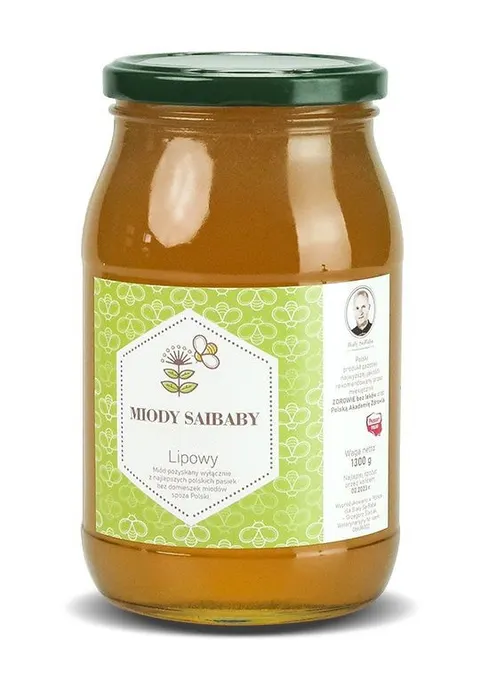 Miód lipowy 1300 g | Naturalny miód pszczeli