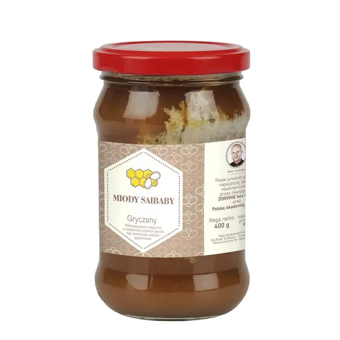 Miód gryczany 400 g | Naturalny miód pszczeli