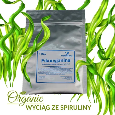 Fikocyjanina w proszku - suplement diety - 10 g - HerbaSano