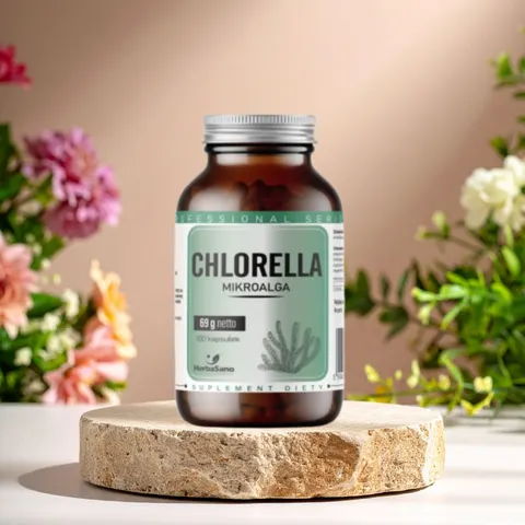 Chlorella - suplement diety - 100 kapsułek - HerbaSano