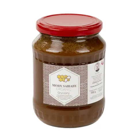 Miód gryczany 1000 g | Naturalny miód pszczeli
