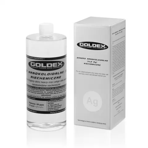 Srebro Nanokoloidalne 1000 ml Goldex 50 ppm