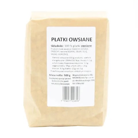 Płatki owsiane – 500 g