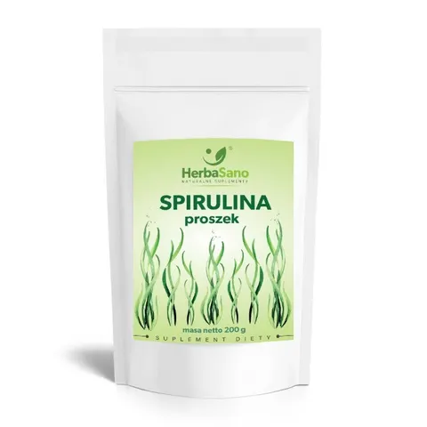 Spirulina proszek - suplement diety - 200 g - Herbasano