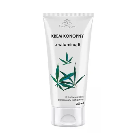 Krem konopny z witaminą E 200 ml - Kwiat Życia