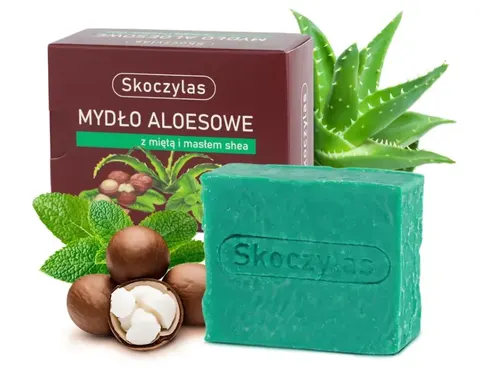 MYDŁO aloesowe z miętą i masłem shea - 100 g
