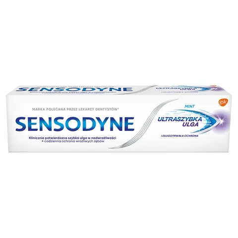 SENSODYNE PASTA DO ZĘBÓW 75ML ULTRASZYBKA ULGA