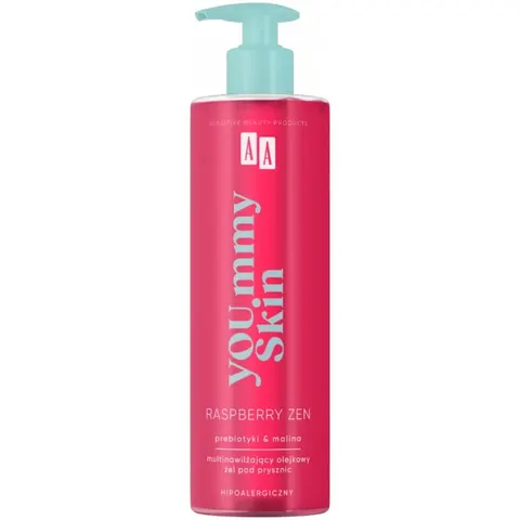 AA YOU.mmy Skin Raspberry Zen Multinawilżający Olejkowy Żel pod prysznic 400ml