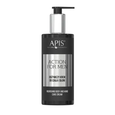 Apis- Action for Men Odżywczy krem do ciała i dłoni, 300 ml