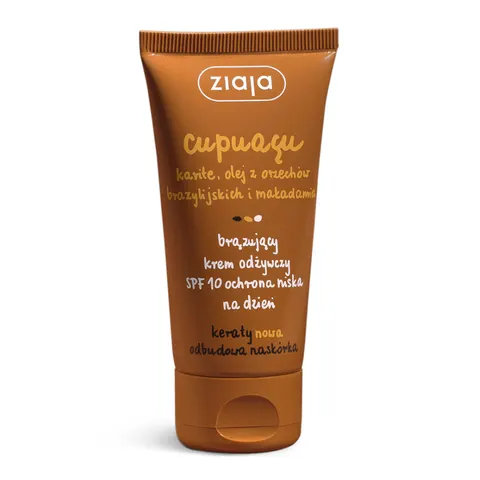 Ziaja Cupuacu brązujący krem odżywczy na dzień SPF10 50ml