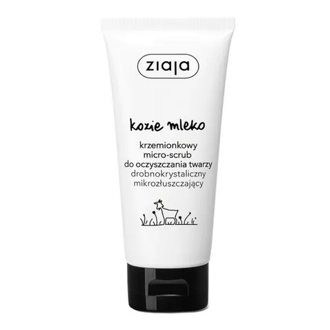 Ziaja kozie mleko krzemionkowy micro-scrub do oczyszczania twarzy drobnokrystaliczny mikrozłuszczający, 75ml