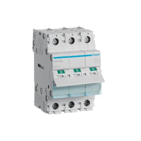 Rozłącznik izolacyjny modułowy 3P 100A 400VAC; SBN390, HAGER