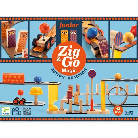 Djeco zestaw konstrukcyjny STEAM Zig & Go Junior Magia 43 elementy