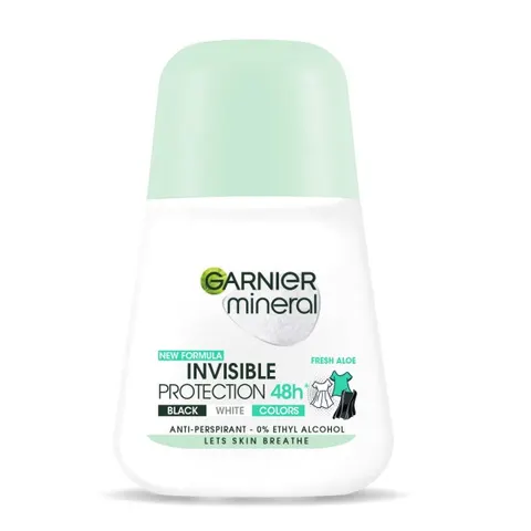Garnier Mineral Invisible Protection 48h Fresh Aloe - Antyperspirant w kulce dla kobiet - 50 ml