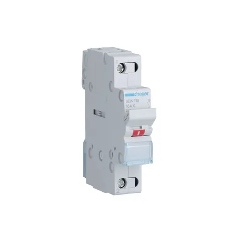 Rozłącznik izolacyjny modułowy 1P 16A 230VAC; SBN116, HAGER