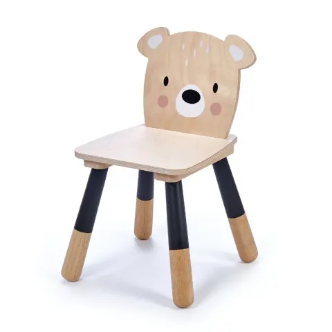 Tender Leaf Toys krzesełko drewniane dla dzieci Miś