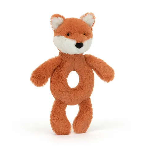 Jellycat maskotka grzechotka lisek Bashful Fox Cub Ring Rattle