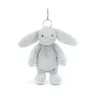 Jellycat breloczek maskotka króliczek Bashful Silver Bunny Bag Charm