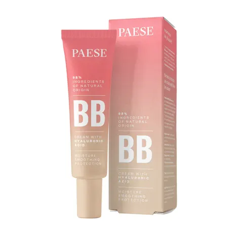 PAESE BB Cream naturalny krem BB z kwasem hialuronowym 01 Ivory 30ml