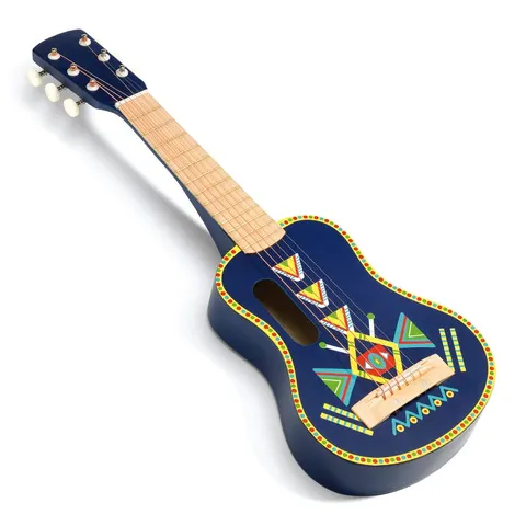 Djeco Gitara drewniana Animambo 6 metalowych strun Instrument muzyczny dla dzieci