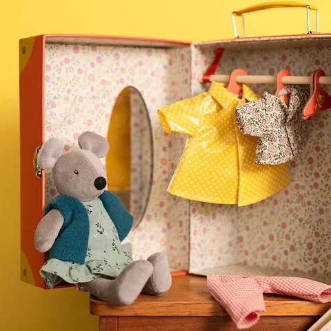 Walizka z garderobą myszki Nini Moulin Roty