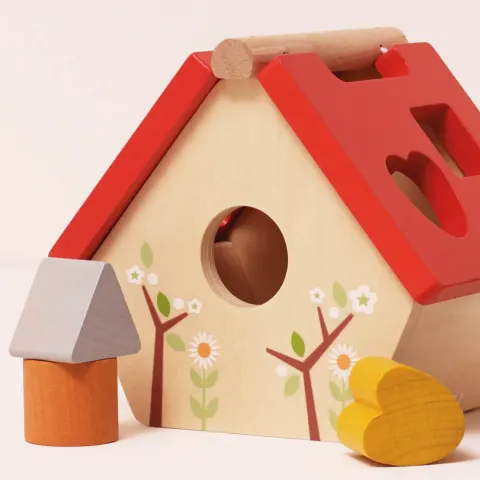 Le Toy Van Sorter Kształtów Drewniany Domek dla Ptaków