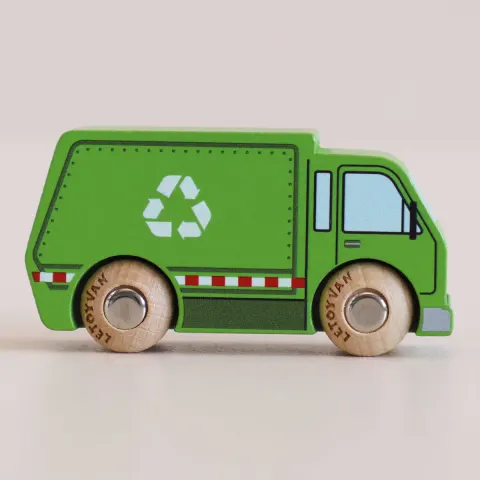 Śmieciarka Drewniana Rudy Autko Le Toy Van