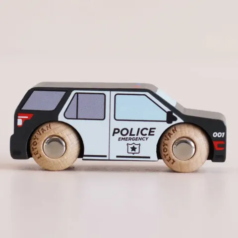 Radiowóz Policyjny Drewniany SUV Liberty Le Toy Van