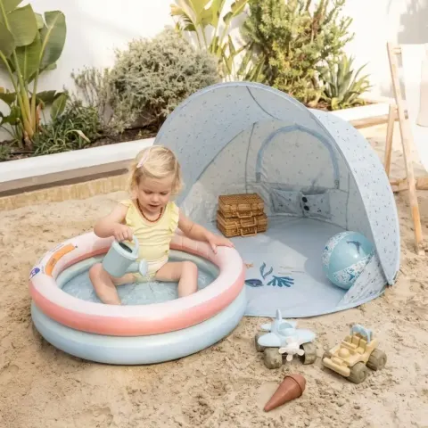 Little Dutch Namiot plażowy UV40 + Swim Essentials basen 60 cm