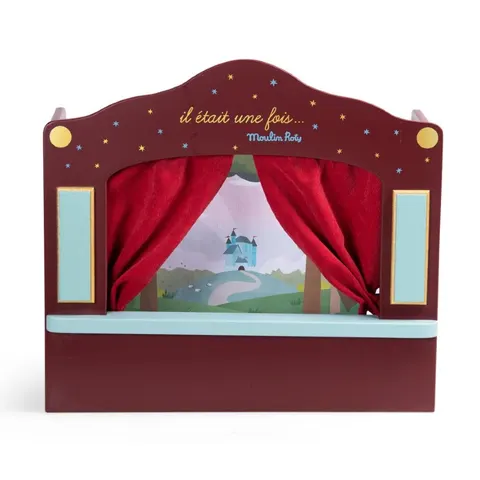 Moulin Roty drewniany mały teatr lalek